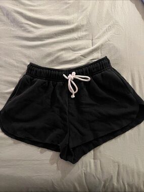 wild fable Black Athletic Lounge Shorts with White Drawstring